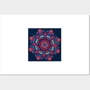 Star Mandalas 240 (Style:7) Posters and Art